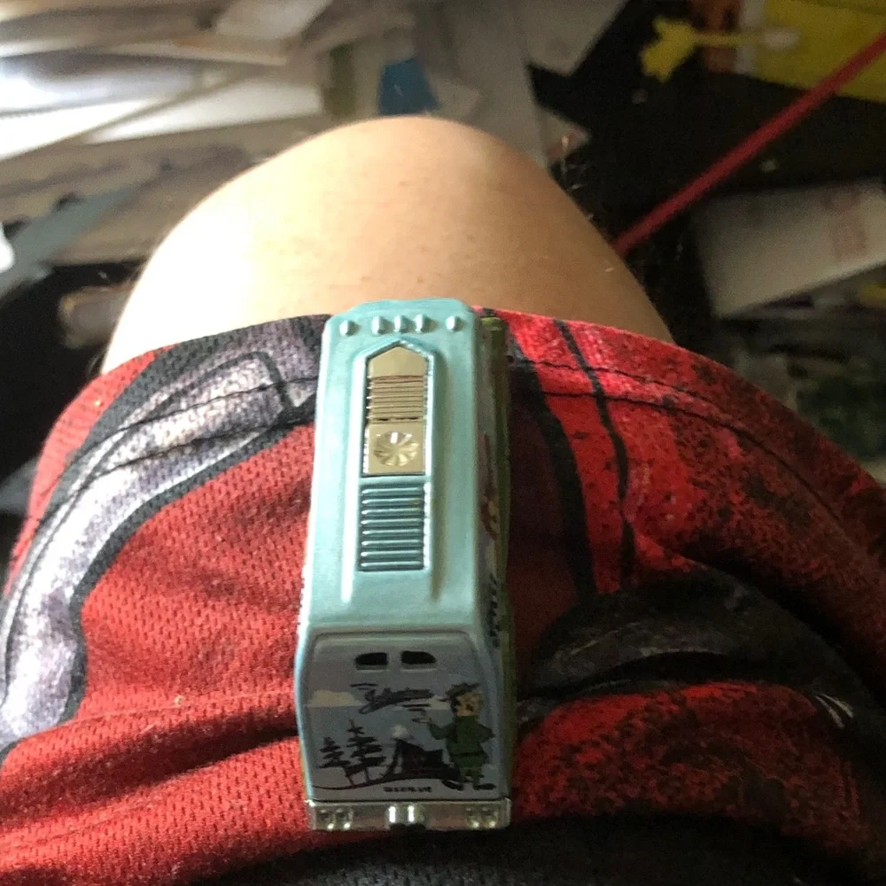 Vintage Metal Toy Van in Seafoam Green